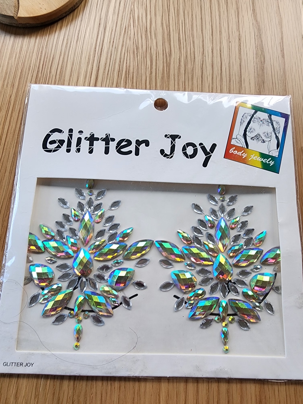 Iridescent Crystal Body Jewels - Silver